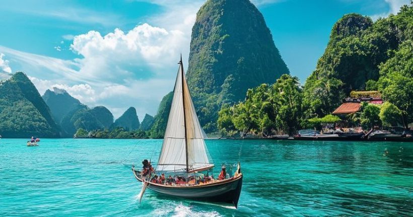{"prompt":"A longtail boat sailing in a turquoise bay in Thailand, with lush green islands in the background and a clear blue sky. Tourists are enjoying the scenery. The image should evoke a sense of adventure and affordability, highlighting the beauty of Thailand.","originalPrompt":"A longtail boat sailing in a turquoise bay in Thailand, with lush green islands in the background and a clear blue sky. Tourists are enjoying the scenery. The image should evoke a sense of adventure and affordability, highlighting the beauty of Thailand.","width":1024,"height":1024,"seed":2432,"model":"sana","enhance":false,"nologo":false,"negative_prompt":"undefined","nofeed":false,"safe":false,"quality":"medium","image":[],"transparent":false,"has_nsfw_concept":false,"concept":[],"trackingData":{"actualModel":"sana","usage":{"completionImageTokens":1,"totalTokenCount":1}}}