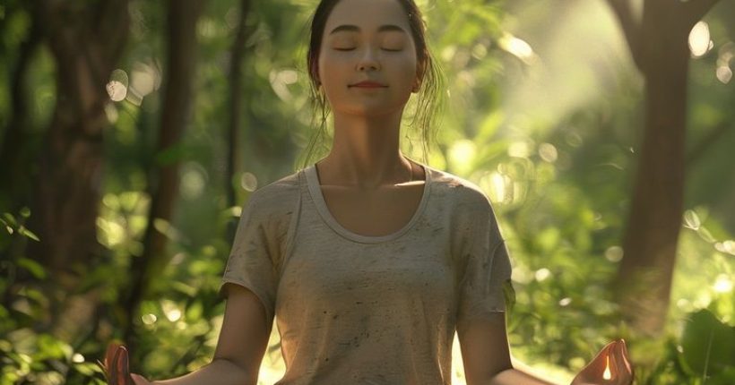{"prompt":"Photorealistic image of a serene Thai individual practicing mindfulness meditation outdoors in a natural setting. The person is sitting comfortably, eyes closed, with a gentle smile. The background is a lush green forest with soft sunlight filtering through the trees. The image should convey calmness, peace, and well-being.","originalPrompt":"Photorealistic image of a serene Thai individual practicing mindfulness meditation outdoors in a natural setting. The person is sitting comfortably, eyes closed, with a gentle smile. The background is a lush green forest with soft sunlight filtering through the trees. The image should convey calmness, peace, and well-being.","width":1024,"height":1024,"seed":3160,"model":"sana","enhance":false,"nologo":false,"negative_prompt":"undefined","nofeed":false,"safe":false,"quality":"medium","image":[],"transparent":false,"has_nsfw_concept":false,"concept":[],"trackingData":{"actualModel":"sana","usage":{"completionImageTokens":1,"totalTokenCount":1}}}
