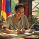 {"prompt":"Photorealistic image of a smiling person studying Thai language materials, such as a textbook, apps, and flashcards, with a Thai flag in the background. The scene should depict a positive and encouraging learning environment.","originalPrompt":"Photorealistic image of a smiling person studying Thai language materials, such as a textbook, apps, and flashcards, with a Thai flag in the background. The scene should depict a positive and encouraging learning environment.","width":1024,"height":1024,"seed":14728,"model":"sana","enhance":false,"nologo":false,"negative_prompt":"undefined","nofeed":false,"safe":false,"quality":"medium","image":[],"transparent":false,"has_nsfw_concept":false,"concept":[],"trackingData":{"actualModel":"sana","usage":{"completionImageTokens":1,"totalTokenCount":1}}}