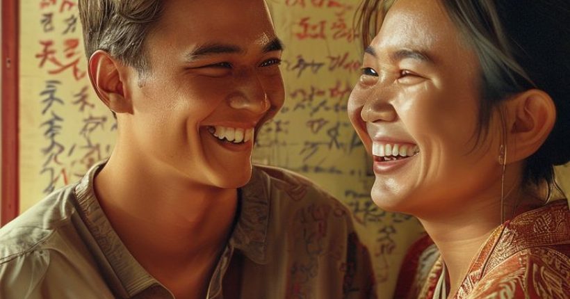 {"prompt":"A photorealistic image of a smiling foreign student happily interacting with a Thai person, with Thai script in the background representing a friendly language exchange. The overall tone is warm and inviting, suggesting the joy of learning Thai.","originalPrompt":"A photorealistic image of a smiling foreign student happily interacting with a Thai person, with Thai script in the background representing a friendly language exchange. The overall tone is warm and inviting, suggesting the joy of learning Thai.","width":1024,"height":1024,"seed":17909,"model":"sana","enhance":false,"nologo":false,"negative_prompt":"undefined","nofeed":false,"safe":false,"quality":"medium","image":[],"transparent":false,"has_nsfw_concept":false,"concept":[],"trackingData":{"actualModel":"sana","usage":{"completionImageTokens":1,"totalTokenCount":1}}}