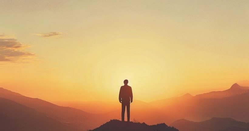 {"prompt":"A serene and uplifting image depicting a person standing on a mountaintop at sunrise, overlooking a vast landscape. The person is silhouetted, symbolizing the journey of self-discovery. The overall mood should be hopeful and inspiring, with warm color tones.","originalPrompt":"A serene and uplifting image depicting a person standing on a mountaintop at sunrise, overlooking a vast landscape. The person is silhouetted, symbolizing the journey of self-discovery. The overall mood should be hopeful and inspiring, with warm color tones.","width":1024,"height":1024,"seed":1576,"model":"sana","enhance":false,"nologo":false,"negative_prompt":"undefined","nofeed":false,"safe":false,"quality":"medium","image":[],"transparent":false,"has_nsfw_concept":false,"concept":[],"trackingData":{"actualModel":"sana","usage":{"completionImageTokens":1,"totalTokenCount":1}}}