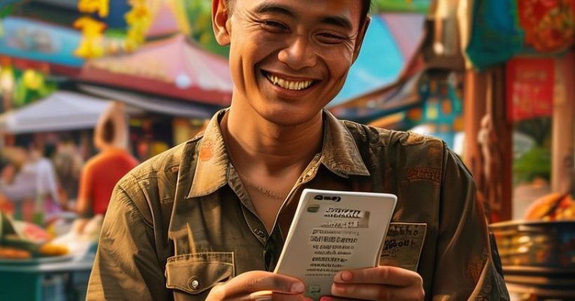 {"prompt":"Photorealistic image of a friendly Thai person smiling and gesturing towards a phrasebook or a language learning app on a smartphone. The background subtly incorporates iconic Thai imagery like temples or street food stalls, creating a welcoming and educational atmosphere. The text 'Learn Thai' is prominently displayed.","originalPrompt":"Photorealistic image of a friendly Thai person smiling and gesturing towards a phrasebook or a language learning app on a smartphone. The background subtly incorporates iconic Thai imagery like temples or street food stalls, creating a welcoming and educational atmosphere. The text 'Learn Thai' is prominently displayed.","width":1024,"height":1024,"seed":19748,"model":"sana","enhance":false,"nologo":false,"negative_prompt":"undefined","nofeed":false,"safe":false,"quality":"medium","image":[],"transparent":false,"has_nsfw_concept":false,"concept":[],"trackingData":{"actualModel":"sana","usage":{"completionImageTokens":1,"totalTokenCount":1}}}